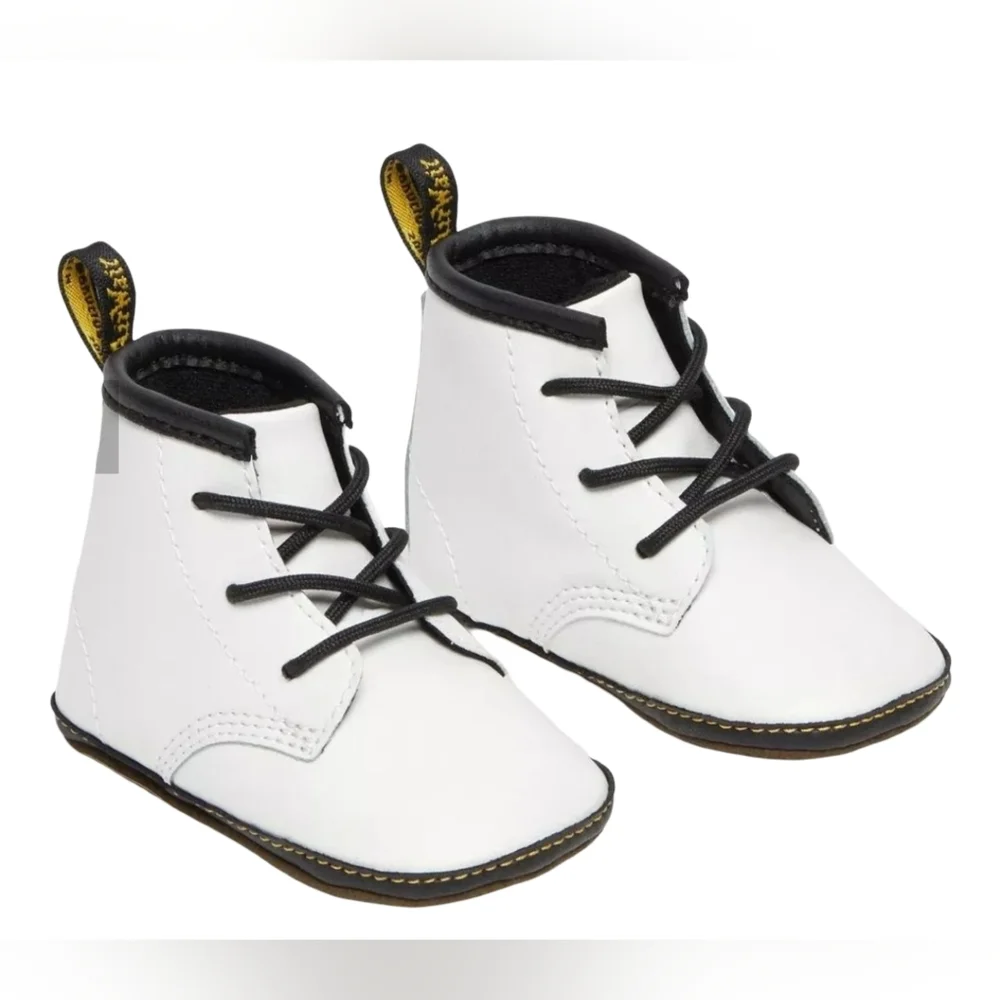 Dr. Martens 1460 Crib Baby Boots - White Size 3 Brand NEW in Box
